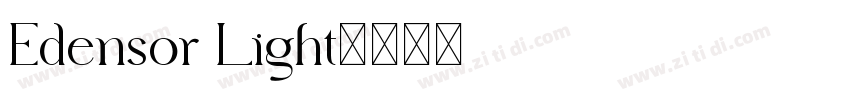 Edensor Light字体转换